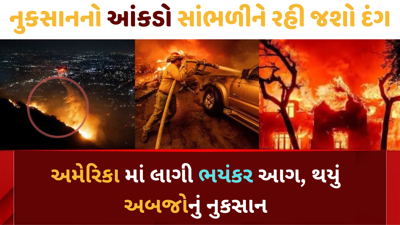 અમેરિકા માં લાગી ભયંકર આગ, થયું અબજોનું નુકસાન અમેરિકા માં લાગી ભયંકર આગ, થયું અબજોનું નુકસાન