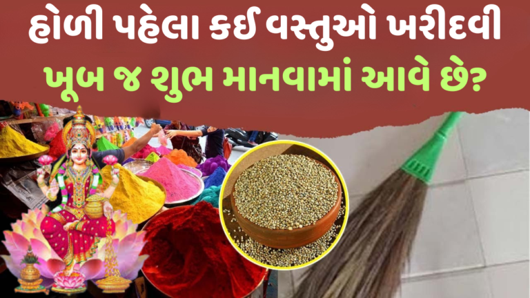 હોળી પહેલા કઈ વસ્તુઓ ખરીદવી ખૂબ જ શુભ માનવામાં આવે છે?